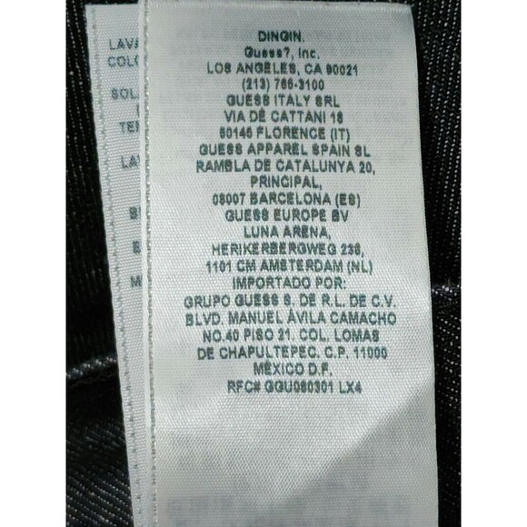 Guess Mens 100% Cotton Slim Straight Del Mar Fit Jeans 40/31.5 Gray XB201703000 - Picture 8 of 8